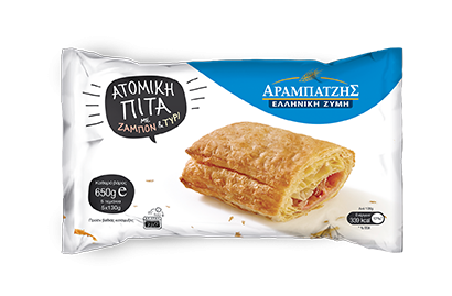 Ατομικές πίτες με ζαμπόν τυρί 