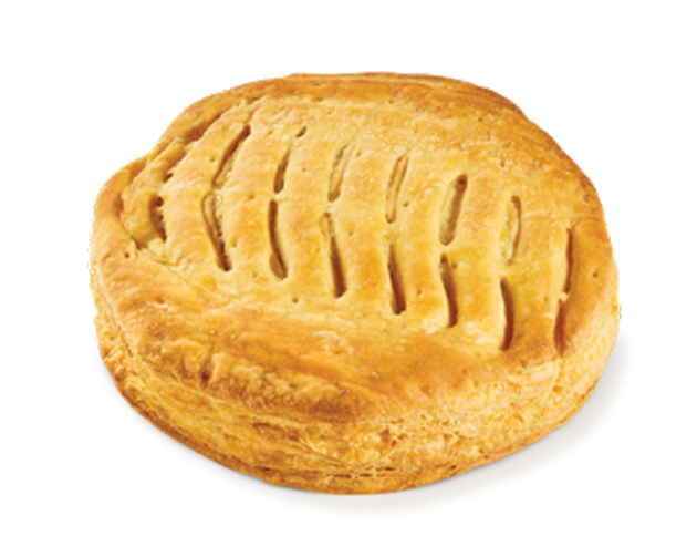 Round kasseri cheese pie
