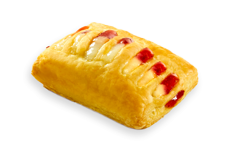Mini Strudel με Κρέμα και Φράουλα