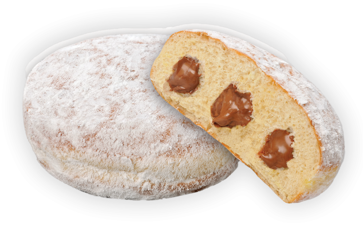 Donuts Πραλίνας-Άχνη