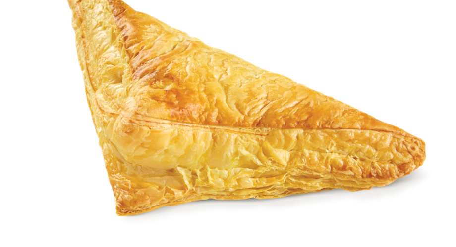 Triangular pie with mizithra & feta cheese Triangular pie with mizithra & feta cheese