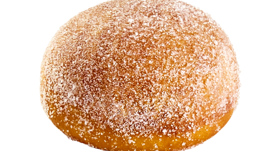 Donut berlina with cream