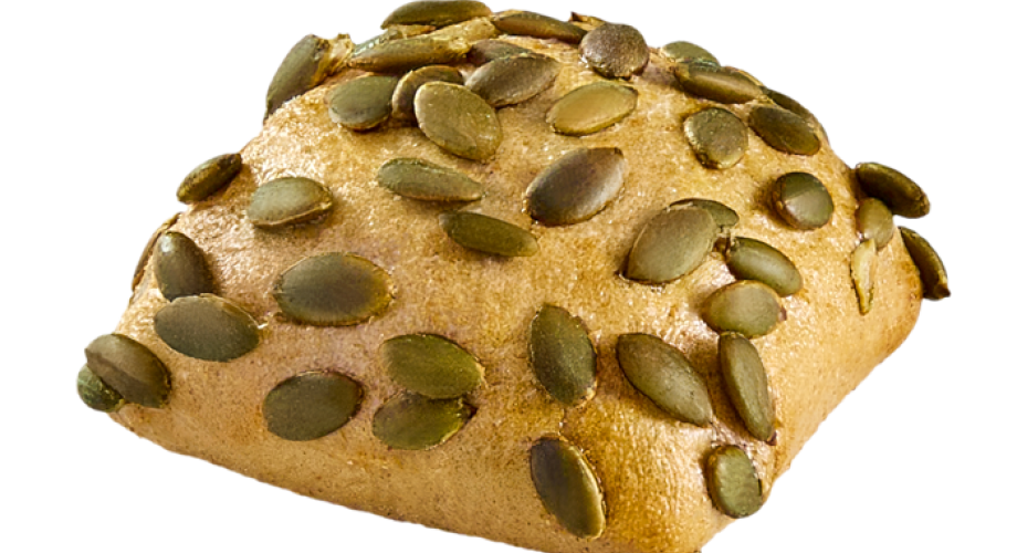 Mini bread roll with pumpkin seeds