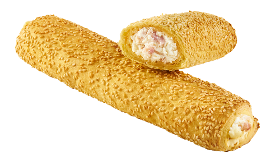 Koulouri with Philadephia cheese & turkey