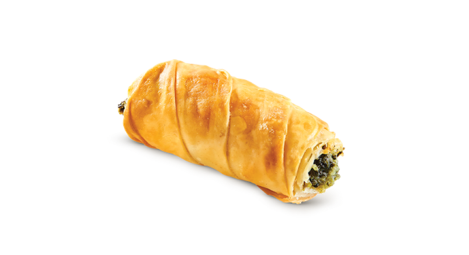 Mini filo rolls with spinach ή Filo Rolls
