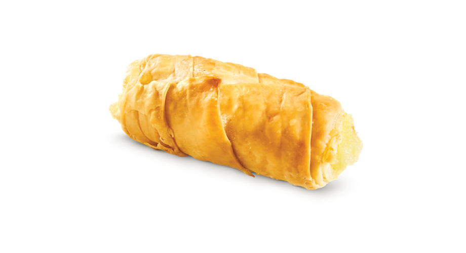 Mini filo rolls with pastry cream