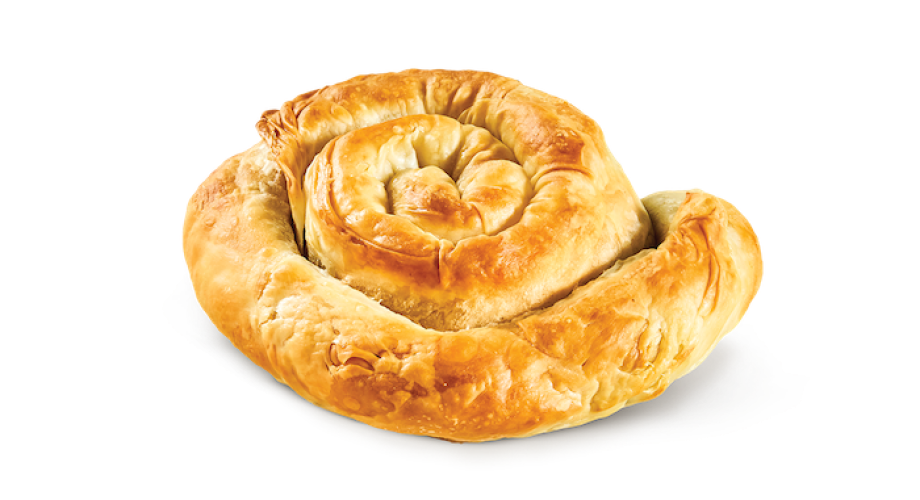 Twist pie with spinach, mizithra & feta cheese