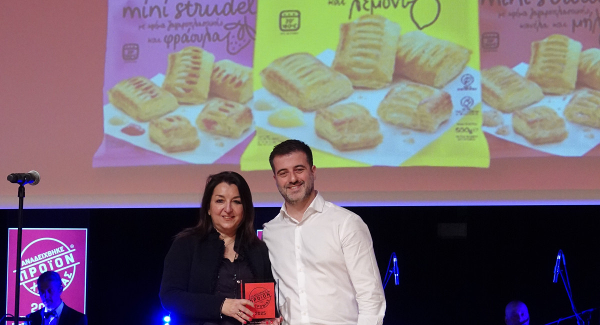 «Προϊόν της Χρονιάς 2025» τα Mini Strudel της Χρυσής Ζύμης!»