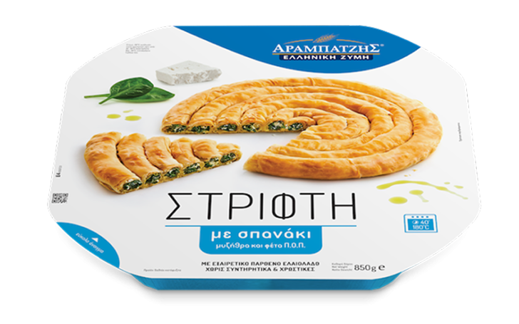 Στριφτή με σπανάκι τυρί