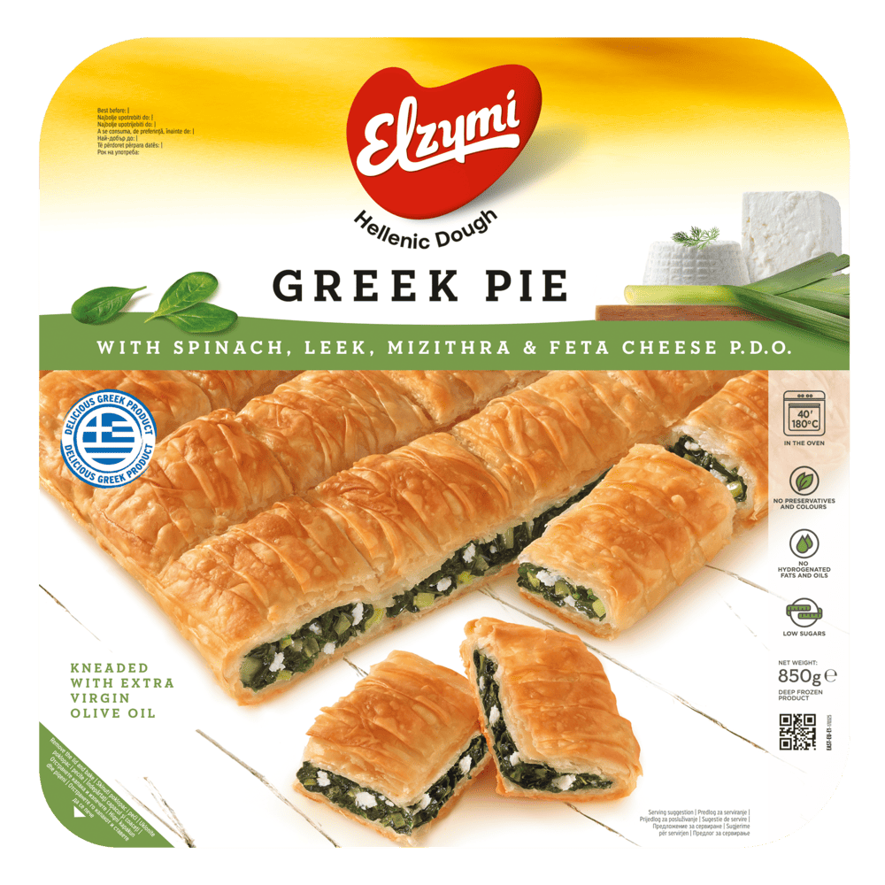 Χορευτή Πίτα με σπανάκι, πράσο, μυζήθρα & φέτα Π.Ο.Π.