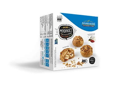 Mini crunchies whole grain feta cheese-tomato-olive (EL,EN,DE)